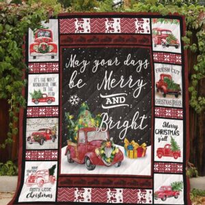 Pre-Sale Red Truck Christmas Blanket Quilt Home Decor  Quilt